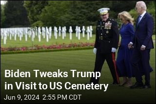 Biden Tweaks Trump in Visit to US Cemetery