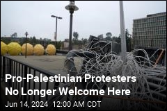 Pro-Palestinian Protesters No Longer Welcome Here