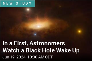 In a First, Astronomers Watch a Black Hole Wake Up