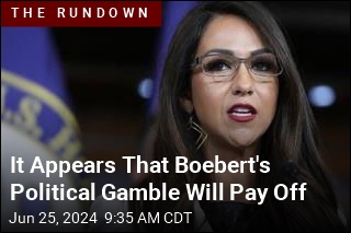It Appears That Boebert's Political Gamble Will Pay Off