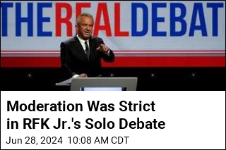 RFK Jr. Had a Moderator at His Solo Debate