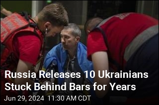 Russia Releases 10 Ukrainians Stuck Behind Bars for Years