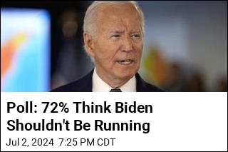 Poll: 72% Think Biden Shouldn&#39;t Be Running