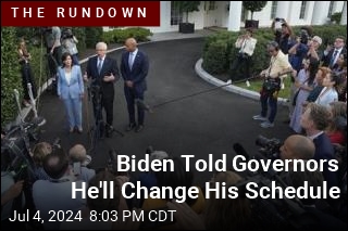 Biden Told Governors He&#39;ll Change His Schedule