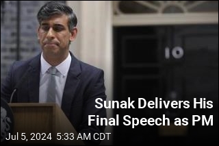 Sunak Delivers His Final Speech as PM