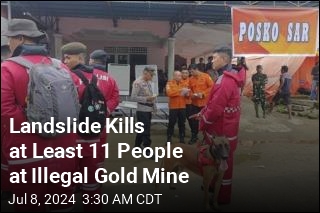 Landslide Kills at Least 11 People at Illegal Gold Mine