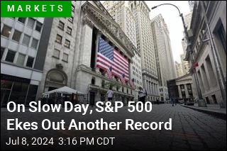 On Slow Day, S&amp;P 500 Ekes Out Another Record