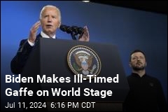 Biden Makes a Zelensky Gaffe on World Stage