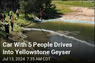 Car With 5 People Drives Into Yellowstone Geyser