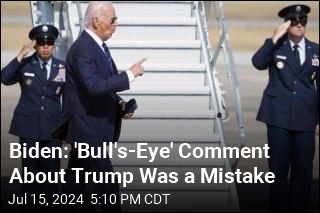 Biden Reassesses Comment About a &#39;Bull&#39;s-Eye&#39; on Trump