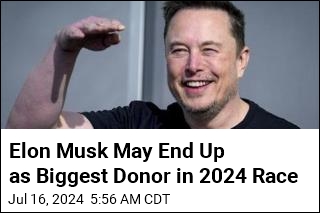 Elon Musk May End Up as Biggest Donor in 2024 Race