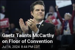 Gaetz Taunts McCarthy on Floor of Convention