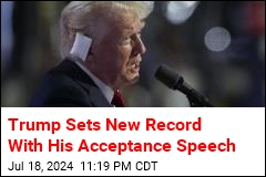 Trump Sets New Record With His Acceptance Speech
