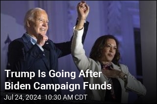 Trump Aims to Block Harris&#39; Takeover of Biden Funds