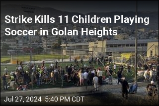 Strike Kills 11 Children Playing Soccer in Golan Heights