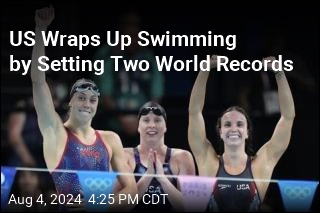 US Wraps Up Swimming By Setting Two World Records