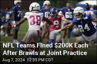 NFL Fines Giants, Lions Over Fights at Practice