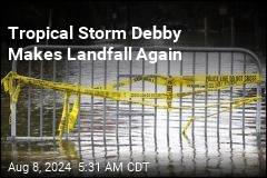 Debby Makes a Second US Landfall