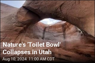 Nature&#39;s &#39;Toilet Bowl&#39; Collapses in Utah