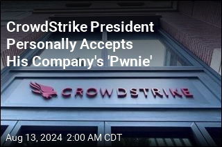 CrowdStrike President Personally Accepts &#39;Most Epic Fail&#39; Award