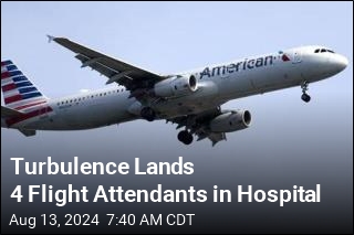 Turbulence Lands 4 Flight Attendants in Hospital