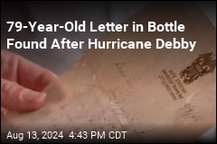 Woman Finds Letter From 1945 in a Bottle After Hurricane Debby