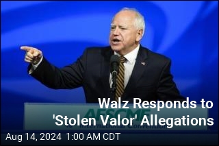 Walz Defends Military Record