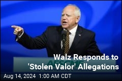 Walz Defends Military Record