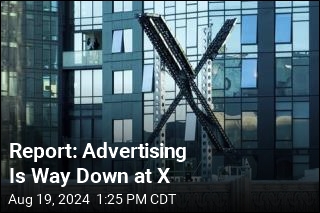 Report: Advertising Is Way Down at X