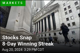 Stocks Snap 8-Day Winning Streak