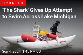 &#39;The Shark&#39; Is Trying to Swim Across Lake Michigan Again