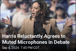 Harris Reluctantly Agrees to Muted Microphones in Debate