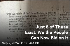 Minimum Bid for Rare Copy of US Constitution: $1M