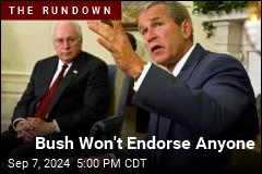 Bush Plans No Endorsement