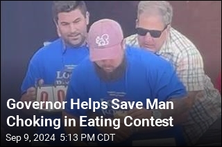 Governor Helps Save Man Choking in Eating Contest