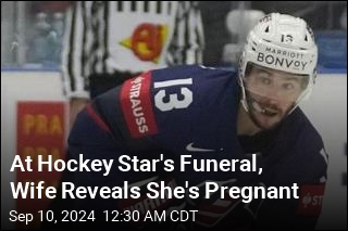 At Johnny Gaudreau&#39;s Funeral, Wife Reveals She&#39;s Pregnant