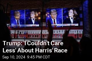 Trump: &#39;I Couldn&#39;t Care Less&#39; About Harris&#39; Race