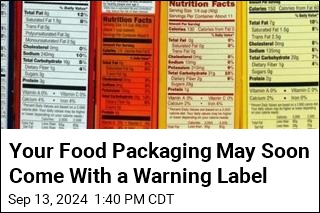 FDA Would Like to Add Warning Labels to Your Food