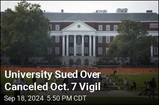 University Sued Over Canceled Oct. 7 Vigil