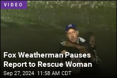 Meteorologist Interrupts Report to Rescue Woman