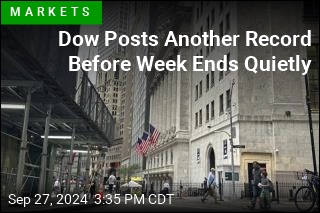 Dow Posts Another Record Before Week Ends Quietly