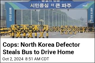 Cops: North Korea Defector Steals Bus to Drive Home