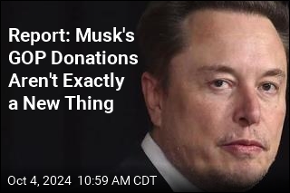 Report: Musk Has Donated Quietly to GOP Causes for Years