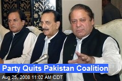 Party Quits Pakistan Coalition