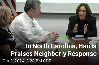 In North Carolina, Harris Praises Neighborly Response