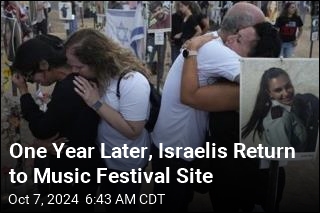 One Year Later, Israelis Return to Music Festival Site