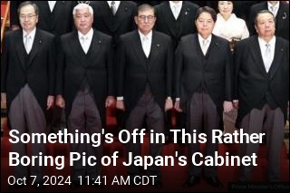 Something&#39;s Off in This Rather Boring Pic of Japan&#39;s Cabinet