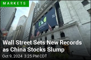 Wall Street Sets New Records as China Stocks Slump