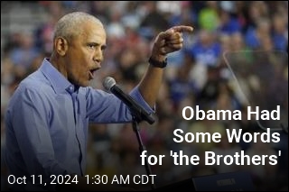 Obama Speaks Directly to &#39;the Brothers&#39; About Harris