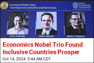 Economics Nobel Trio Examined What Makes Countries Prosper